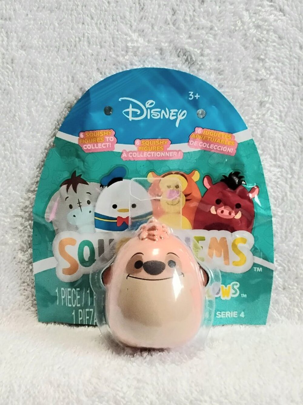This Sealed 2025 Disney Squooshems Ser. 4 Timon 2.5" Ultra Squeeze Squishmallow
